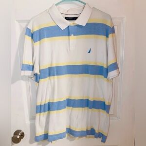 Nautica Stripped Rugby Style Polo XL Shirt
